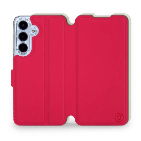 Hülle für Samsung Galaxy S25 FE 5G - Farbe Rot mit Platin