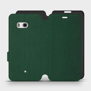 Hülle für HTC U11 - Farbe Grün mit Schwarz