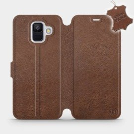 Hülle für Samsung Galaxy A6 2018 - Farbe Brown Leather