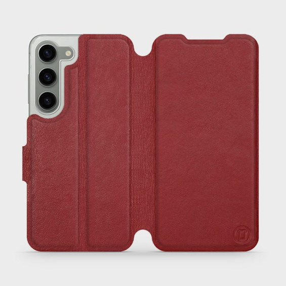 Hülle für Samsung Galaxy S23 - Farbe Dark Red Leather