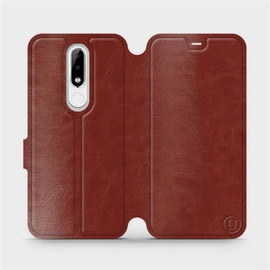 Hülle für Nokia 5.1 Plus - Farbe Brown&Gray