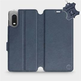 Hülle für Samsung Galaxy Xcover Pro - Farbe Blue Leather