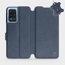 Hülle für Realme 8 5G - Farbe Blue Leather