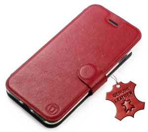 Hülle für Apple iPhone 8 Plus - Farbe Dark Red Leather
