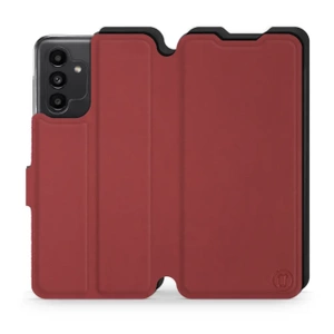 Hülle für Samsung Galaxy A13 5G - Farbe Dunkelrot mit Schwarz