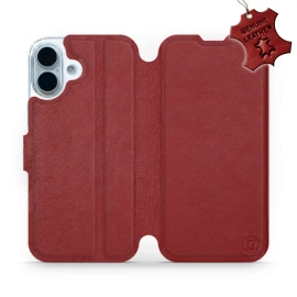 Hülle für Apple iPhone 17 - Farbe Dark Red Leather