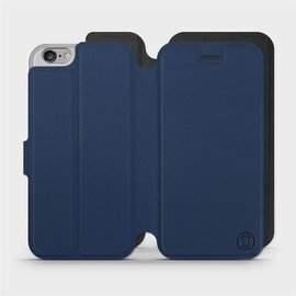 Hülle für Apple iPhone 6 - Farbe Marine mit Schwarz