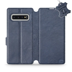 Hülle für Samsung Galaxy S10 Plus - Farbe Blue Leather