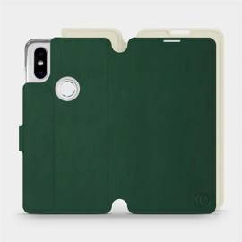 Hülle für Xiaomi Mi Mix 2S - Farbe Grün mit Platin