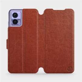 Hülle für Motorola Edge 30 Neo - Farbe Brown&Orange