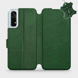 Hülle für Realme 7 - Farbe Green Leather