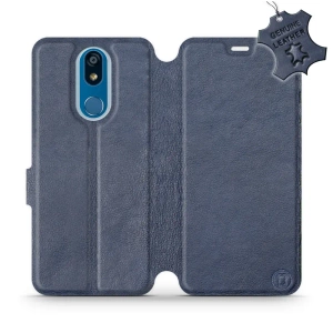 Hülle für LG K40 - Farbe Blue Leather
