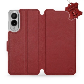 Hülle für Samsung Galaxy S25 Edge - Farbe Dark Red Leather