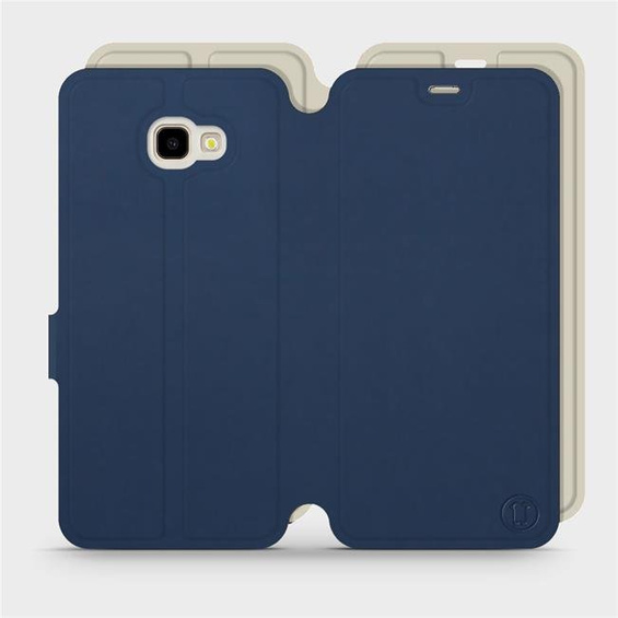 Hülle für Samsung Galaxy J4 Plus 2018 - Farbe Marineblau mit Platin