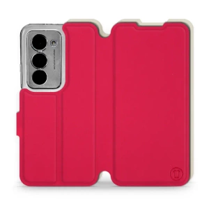 Hülle für Xiaomi Redmi 15 5G - Farbe Rot mit Platin