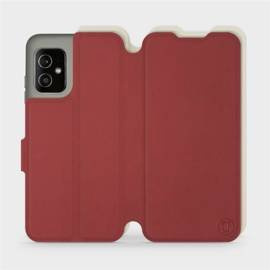 Hülle für Asus Zenfone 8 - Farbe Dunkelrot mit Platin