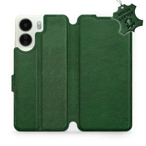 Hülle für Xiaomi Redmi 13C - Farbe Green Leather