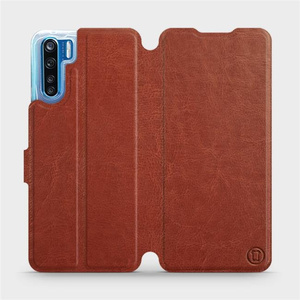 Hülle für OPPO A91 - Farbe Brown&Orange