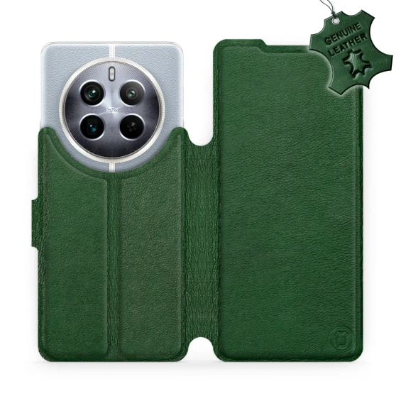 Hülle für Realme 12 Pro 5G - Farbe Green Leather