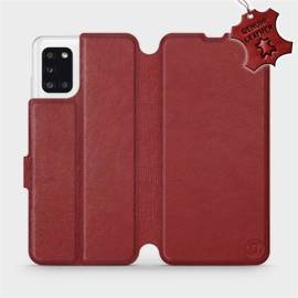 Hülle für Samsung Galaxy A31 - Farbe Dark Red Leather