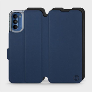 Hülle für Motorola Moto G41 - Farbe Marine mit Schwarz