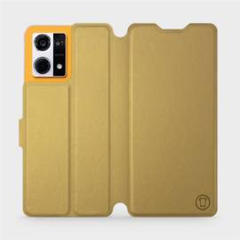Hülle für Oppo Reno 7 4G - Farbe Gold&Orange