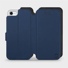 Hülle für Apple iPhone SE 2020 - Farbe Marine mit Schwarz