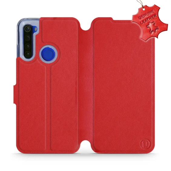 Hülle für Xiaomi Redmi Note 8T - Farbe Red Leather