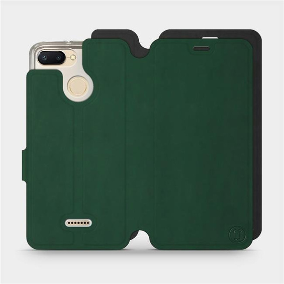Hülle für Xiaomi Redmi 6 - Farbe Grün mit Schwarz