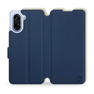 Hülle für OnePlus Nord CE5 - Farbe Marineblau mit Platin