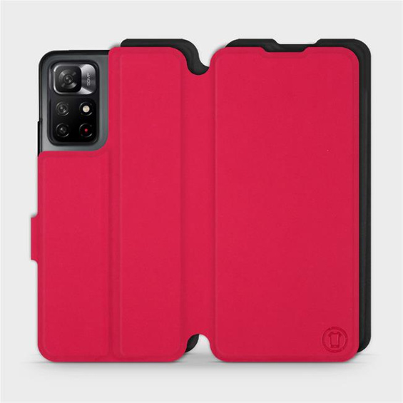 Hülle für Xiaomi Redmi Note 11S 5G - Farbe Rot mit Schwarz