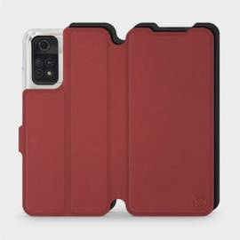 Hülle für Xiaomi POCO M4 Pro 4G - Farbe Dunkelrot mit Schwarz