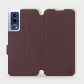 Hülle für Vivo Y52 5G - Farbe Burgund mit Platin