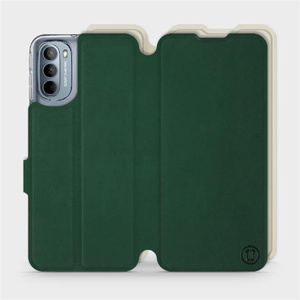 Hülle für Motorola Moto G31 - Farbe Grün mit Platin