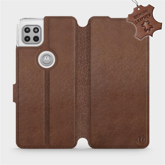 Hülle für Motorola Moto G 5G - Farbe Brown Leather