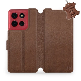 Hülle für Motorola Moto G86 Power 5G - Farbe Brown Leather