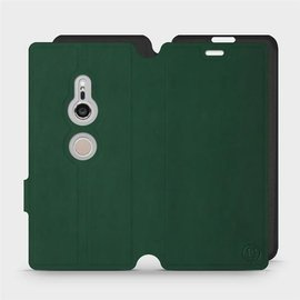 Hülle für Sony Xperia XZ2 - Farbe Grün mit Schwarz