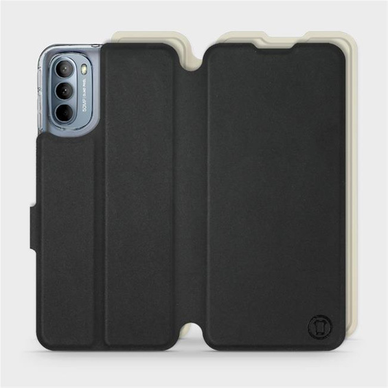 Hülle für Motorola Moto G31 - Farbe Schwarz mit Platin