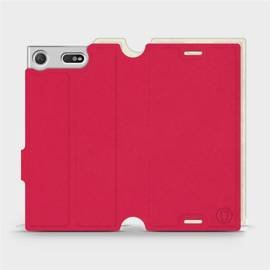 Hülle für Sony Xperia XZ1 Compact - Farbe Rot mit Platin