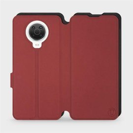 Hülle für Nokia G20 - Farbe Dunkelrot mit Schwarz