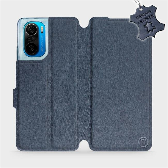 Hülle für Xiaomi POCO F3 - Farbe Blue Leather