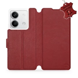 Hülle für Xiaomi Redmi Note 13 5G - Farbe Dark Red Leather