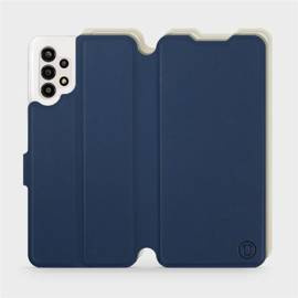 Hülle für Samsung Galaxy A13 4G - Farbe Marineblau mit Platin