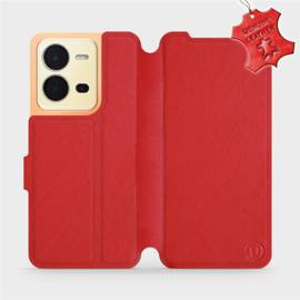 Hülle für Vivo X80 Lite - Farbe Red Leather