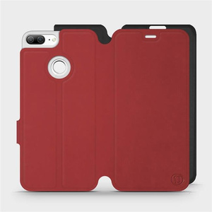 Hülle für Huawei Honor 9 Lite - Farbe Dunkelrot mit Schwarz