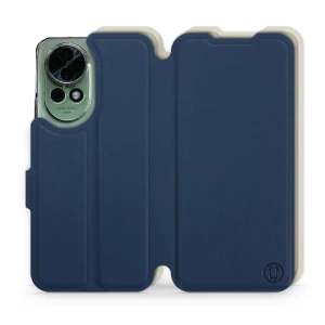 Hülle für Huawei Nova 13 - Farbe Marineblau mit Platin