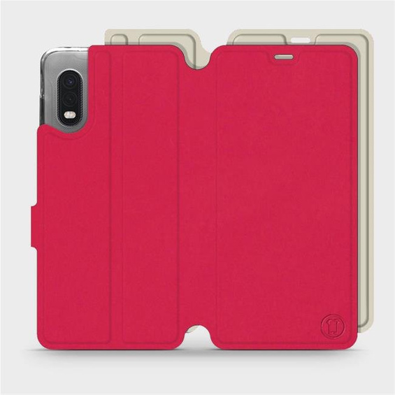 Hülle für Samsung Galaxy Xcover Pro - Farbe Rot mit Platin