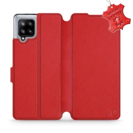 Hülle für Samsung Galaxy A42 - Farbe Red Leather