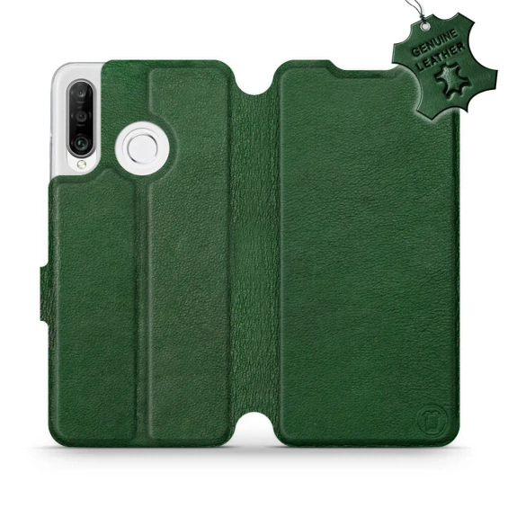 Hülle für Huawei P30 Lite - Farbe Green Leather