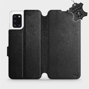 Hülle für Samsung Galaxy A31 - Farbe Black Leather